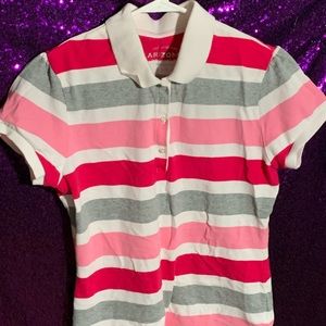Striped Juniors Polo Shirt